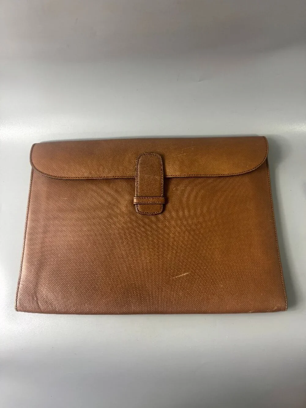 Authentic Vintage Bottega Veneta Brown Leather Portfolio